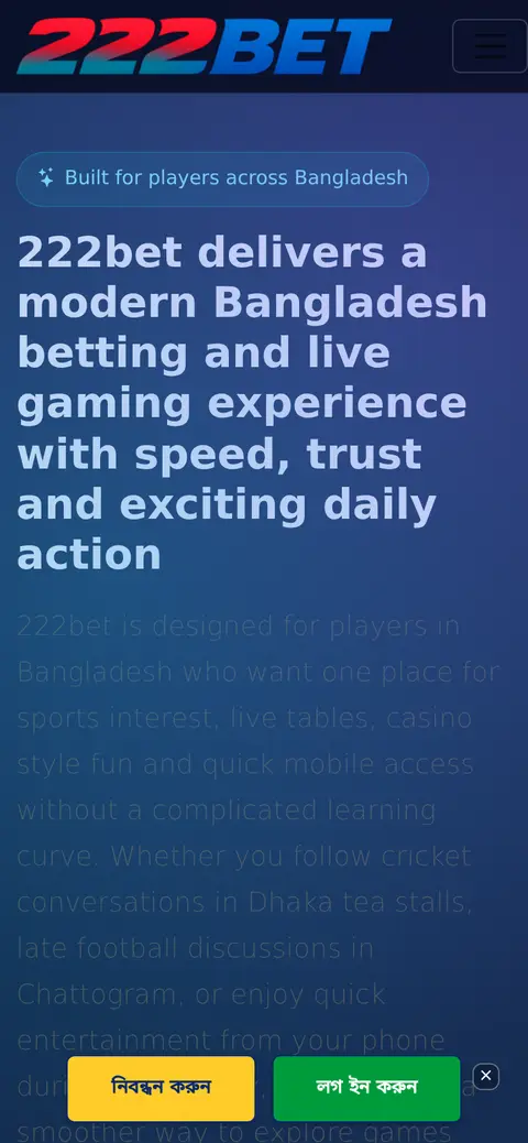 222Bet website, 26/09/2026