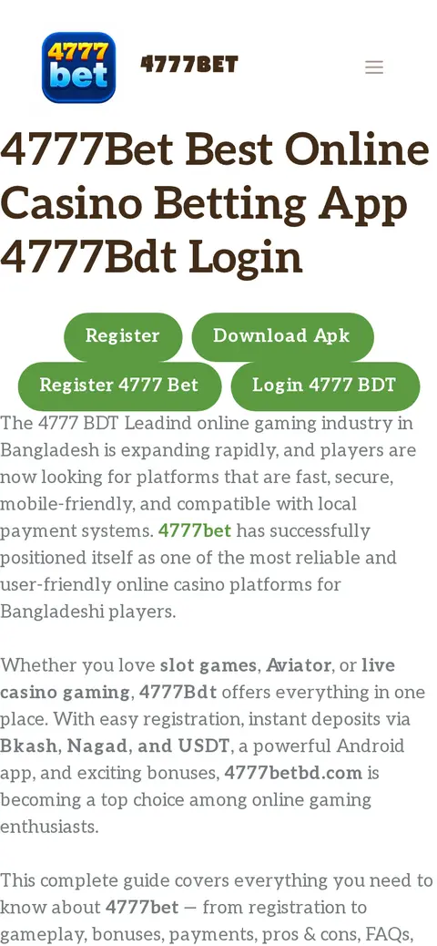 4777Bet website, 26/09/2026