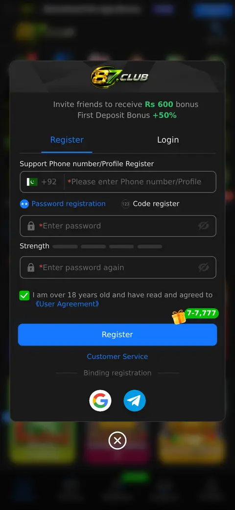 87Club website, 26/09/2026