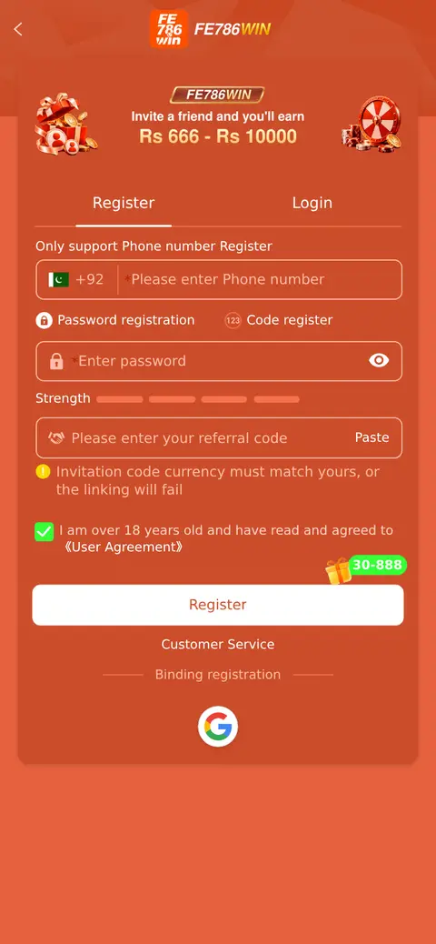 FE786 Win website, 26/09/2026