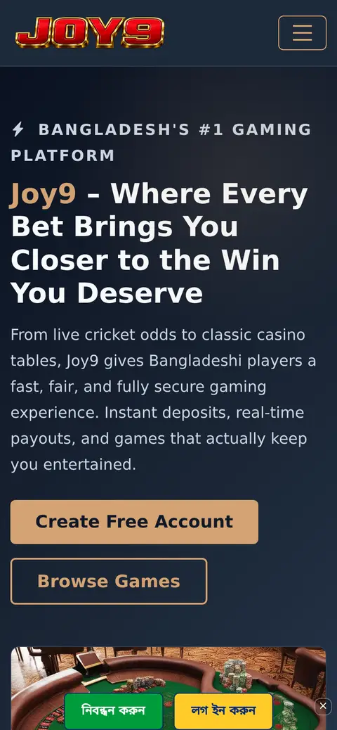 Joy9 website, 26/09/2026