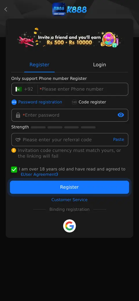K888 website, 26/09/2026