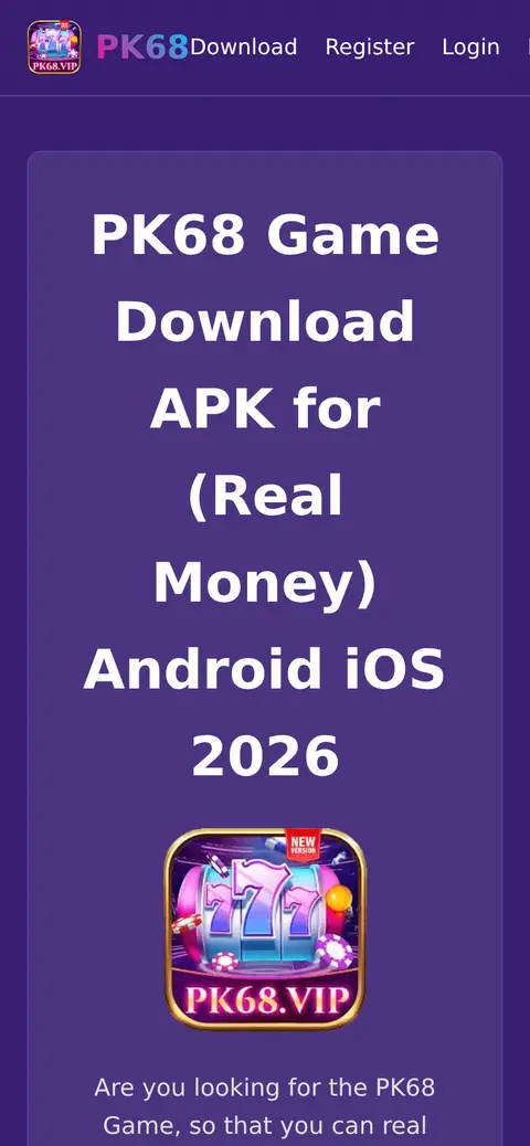PK68 website, 26/09/2026