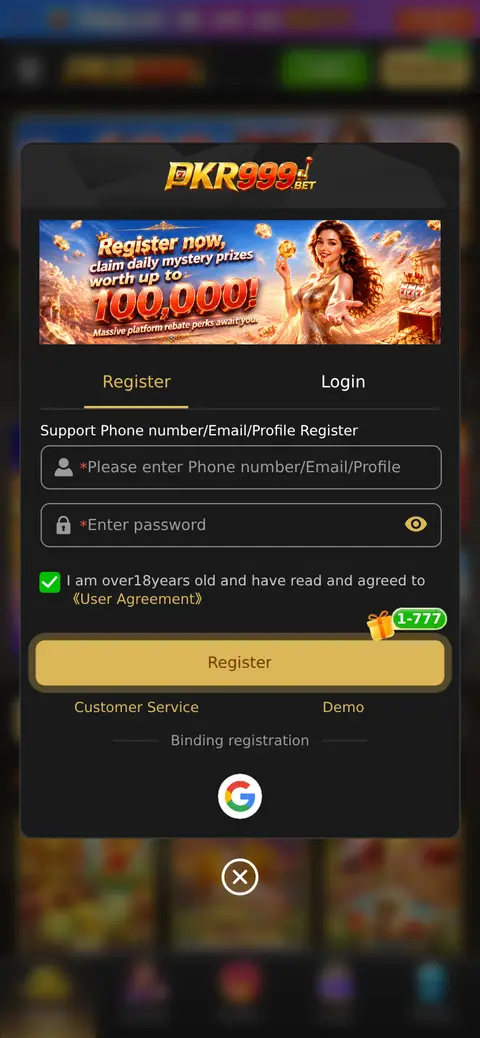PK999 website, 26/09/2026
