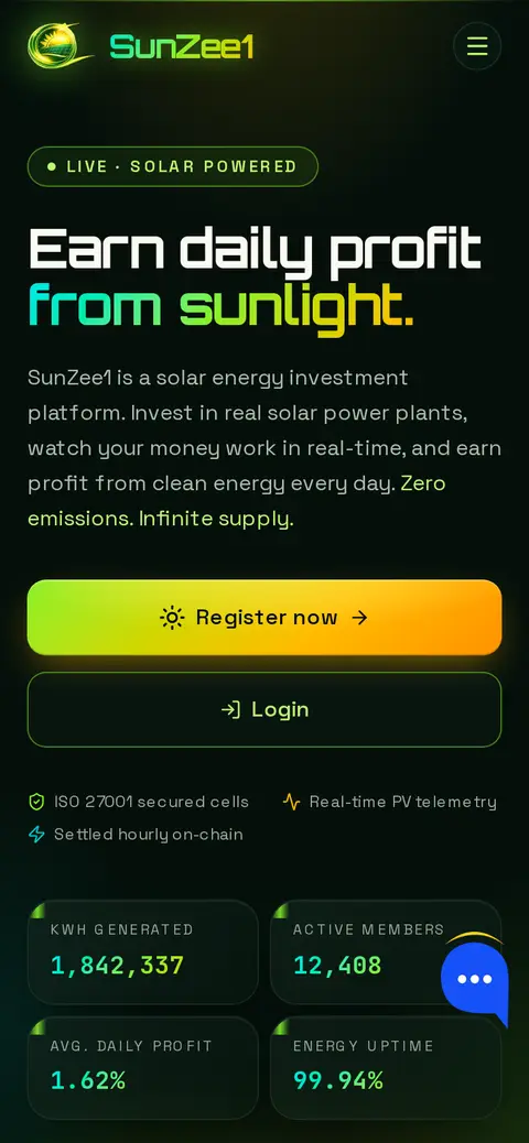 Sunzee1 website, 26/09/2026